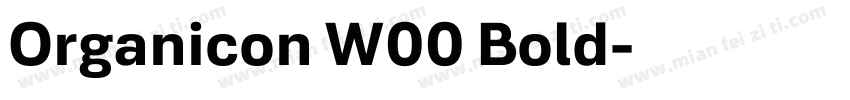 Organicon W00 Bold字体转换